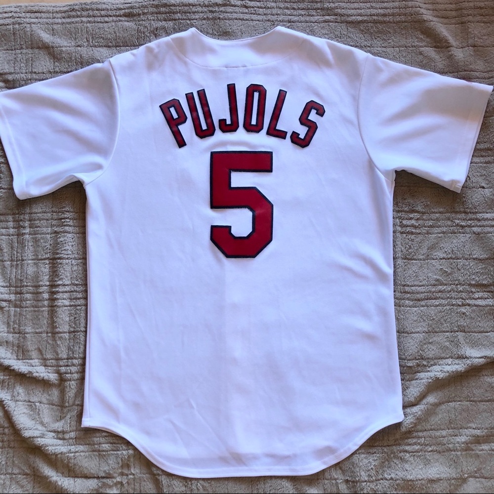 St Louis Cardinals Pujols 5 Majestic Player Jersey